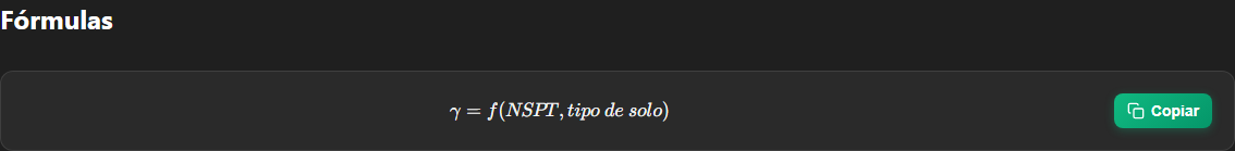 Preview: Peso Específico do Solo (γ)